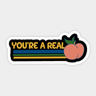 You're a peach Sticker